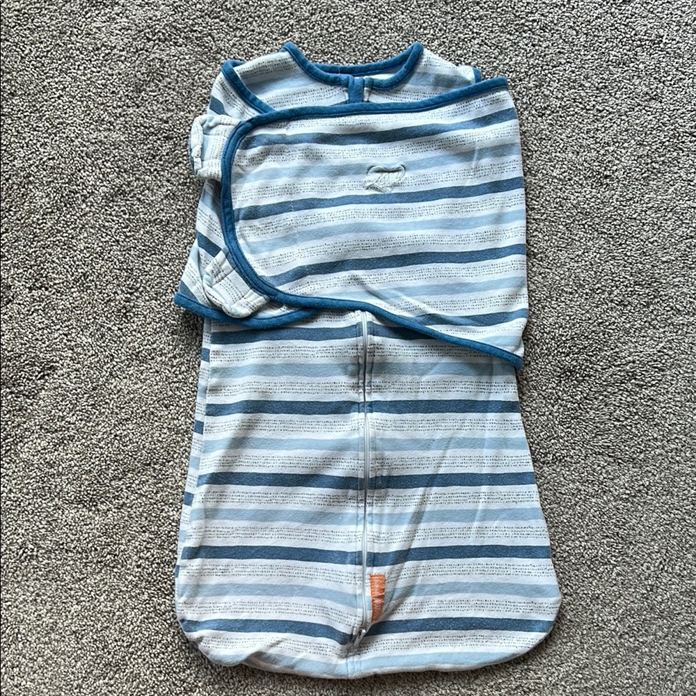 SwaddleMe Blue and White Striped Soft Cotton Sleep Sack